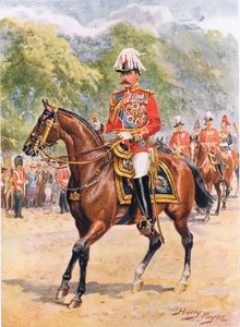 "Field-Marshal Earl Kitchener", illustration från "Brave Deeds by Brave Men", av C. Sheridan Jones, pub. 1922 av Henry A. Payne